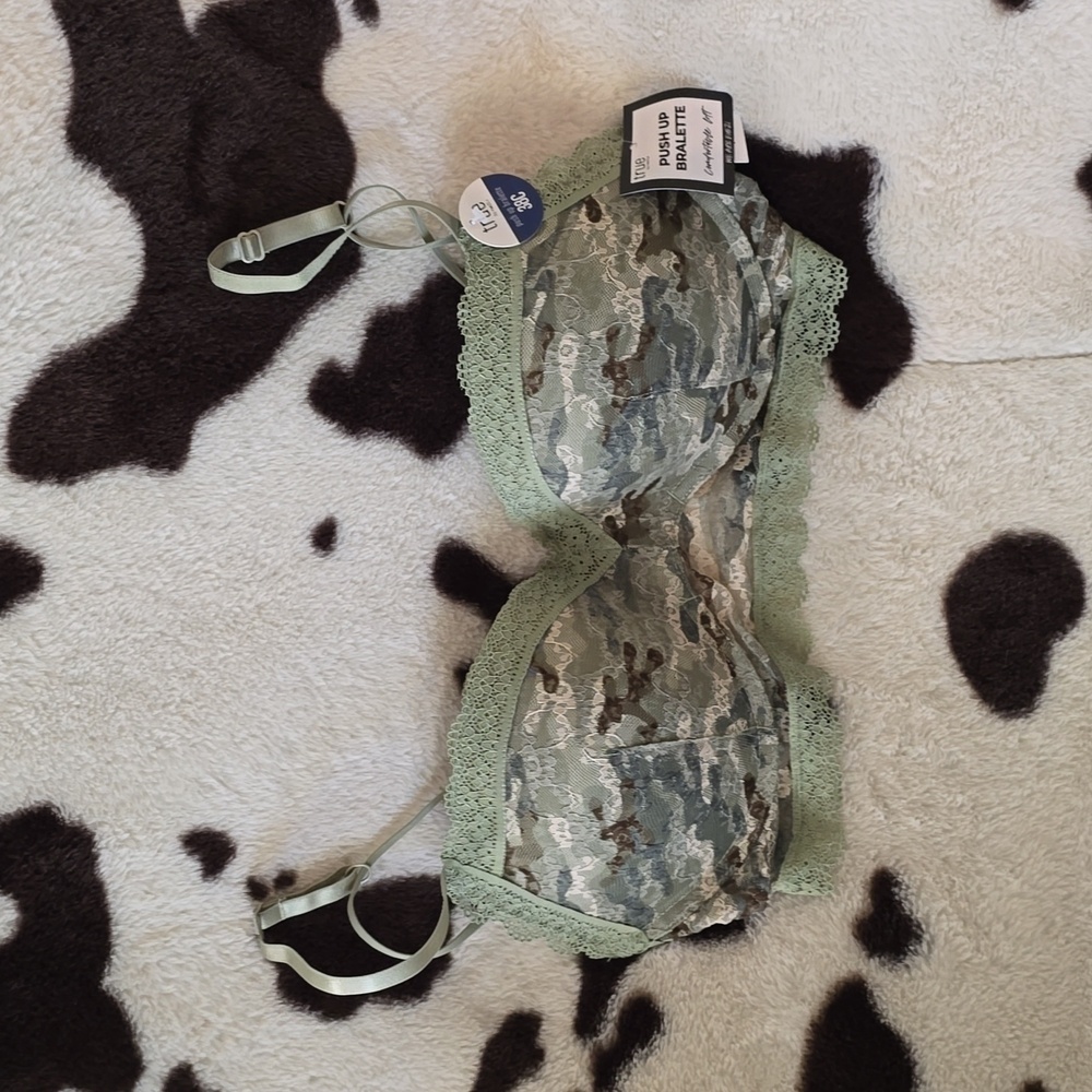 Rue21 Green Lace Push-Up Bralette